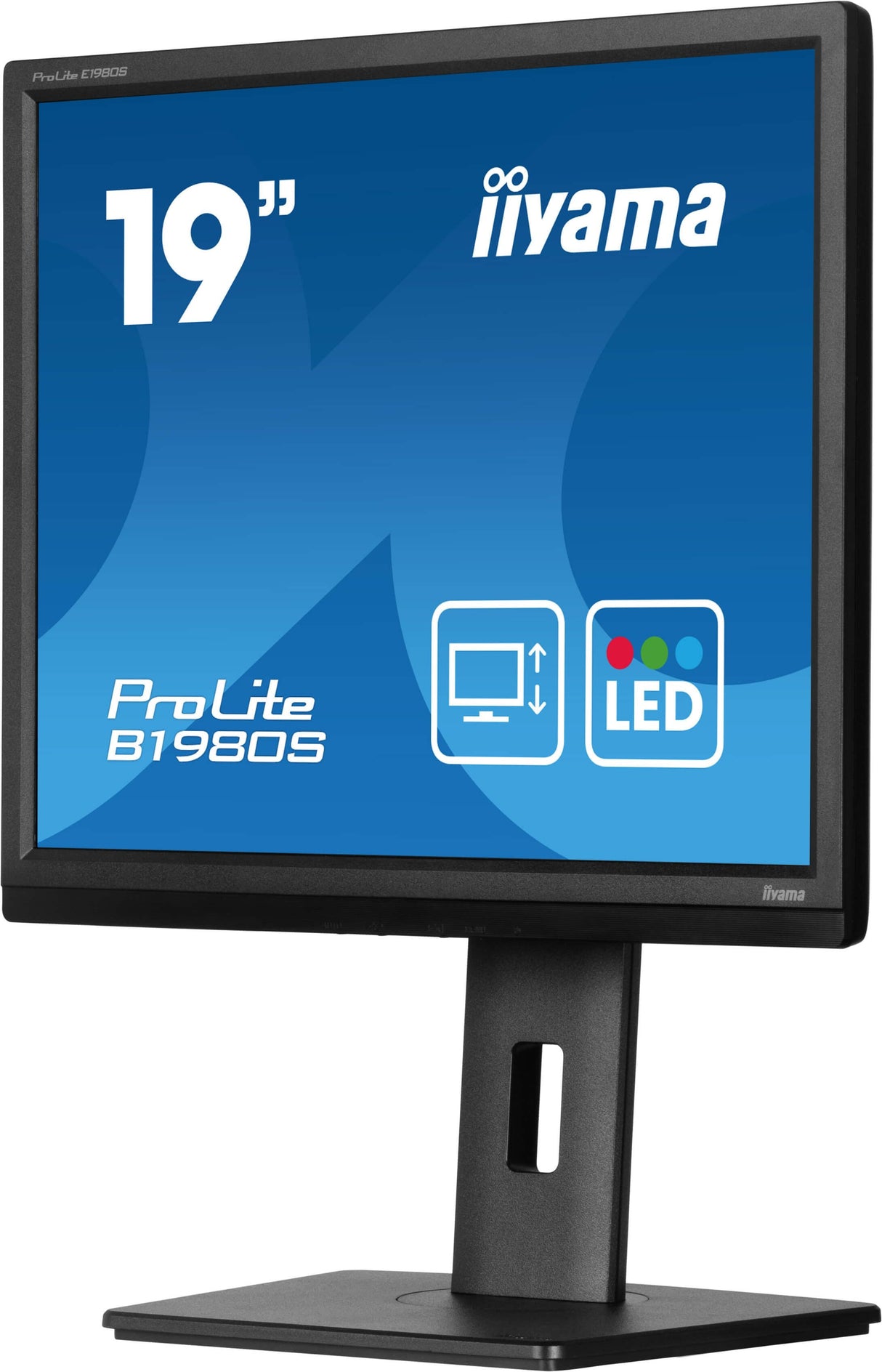 Monitor Iiyama Prolite B1980s-B1 19", Negro Mate, Sxga, Tn, Hdmi, Dp, Soporte Ergonómico B1980s-B1