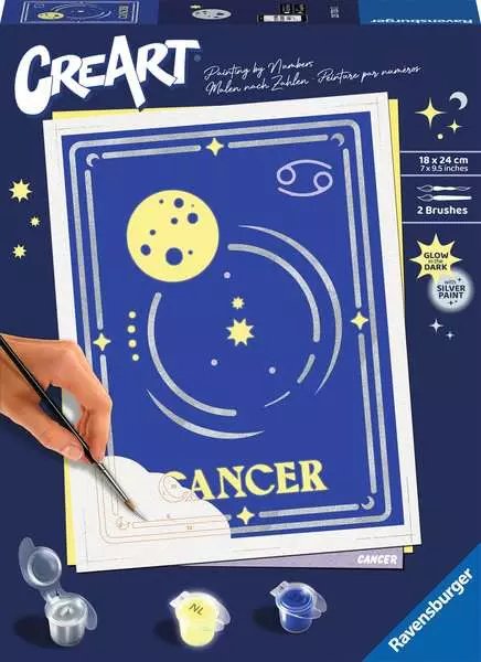 Ravensburger Creart - Signo Del Zodíaco Cáncer, Pintura 23733