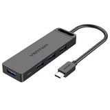 EAN 6922794746756 - Vention TGKBF hub de interfaz USB 3.2 Gen 1 (3.1 Gen 1) Type-C 5000 Mbit/s Negro imagen 1