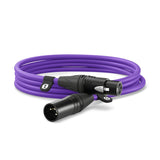 Rode Microphones Cable Xlr Premium Xlr3m-Pu Violeta, 3 Metros Xlr3m-Pu