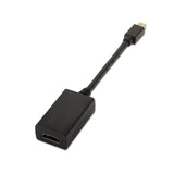 Aisens Conversor Mini Displayport A Hdmi - Mdp/M-Hdmi A Hembra - 15cm - Negro