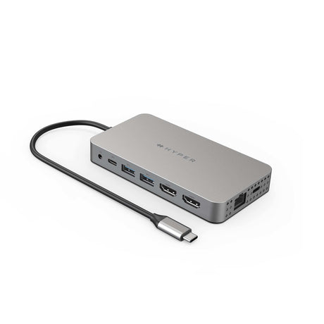 EAN 0817110015936 - HYPER HDM1H base para portátil y replicador de puertos USB 3.2 Gen 1 (3.1 Gen 1) Type-C Acero inoxidable imagen 1