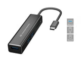Hub 3.1 Usb-C Conceptronic Donn08 3 Puertos Usb 3.0 Y Lector Tarjetas Sd / Microsd