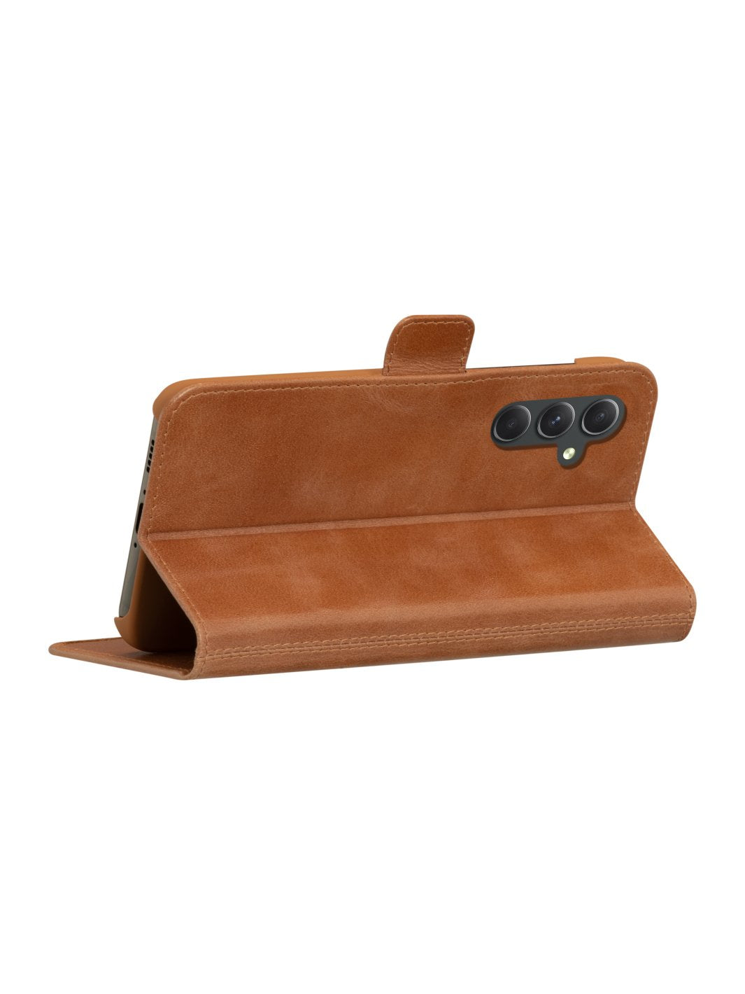 Dbramante1928 Copenhagen - Flip-Hlle Fr Mobiltelefon - Genarbtes Leder - Hellbraun - Fr Samsung Galaxy A54