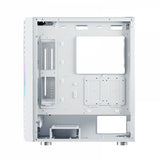 Nfortec Caja Gaming Cristal Templado Nervia White. Usb 3.0 A-Rgb. Blanco