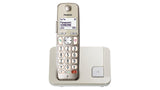Panasonic Kx-Tge250 Teléfono Dect Identificador De Llamadas Champán, Oro