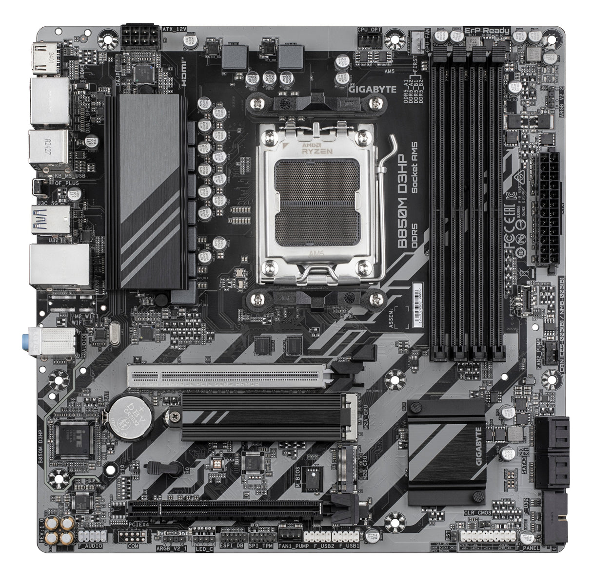 Placa Base B850m D3hp Gigabyte Amd Am5/ Ddr5/ Amd B850/ Hdmi, 2xdisplayport/ Microatx