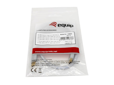EAN 4015867226773 - Equip 128356 cable USB USB 3.2 Gen 2 (3.1 Gen 2) 1 m USB C Plata, Blanco imagen 3