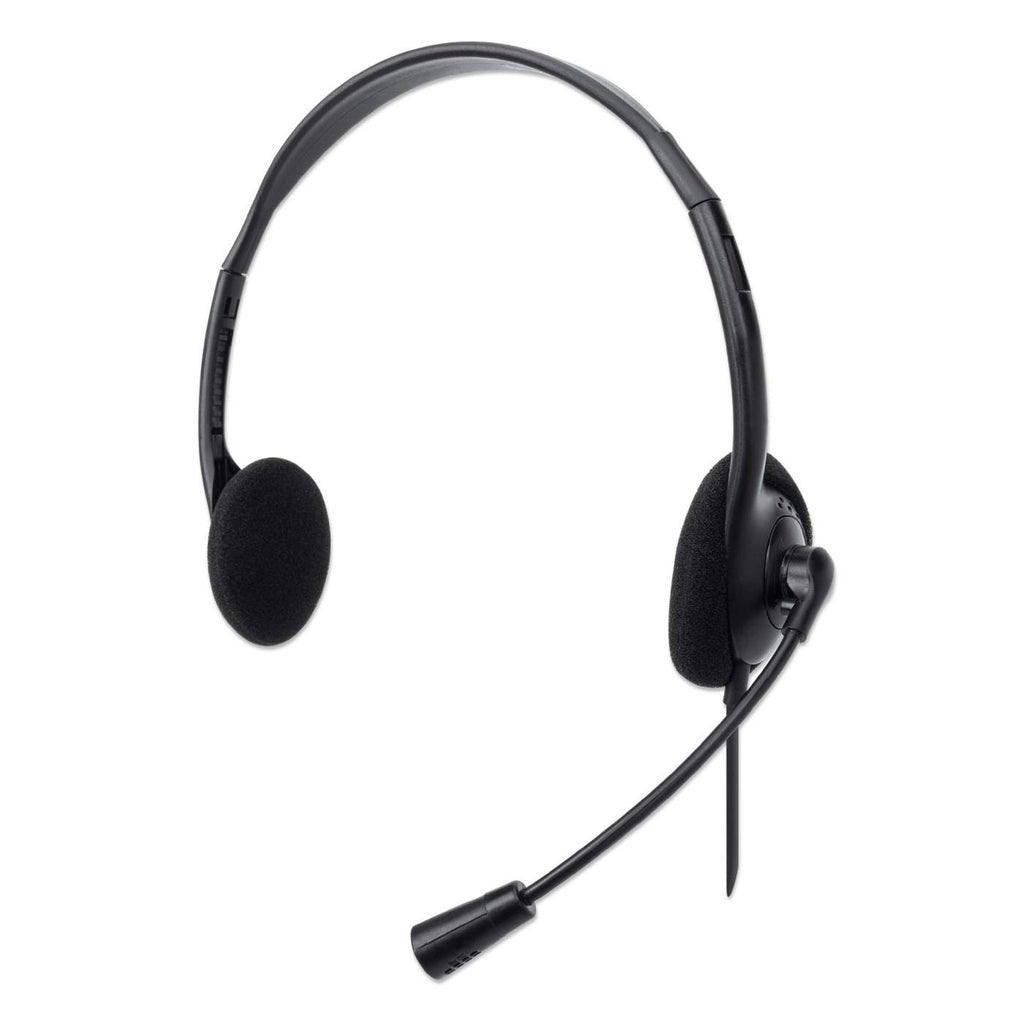 Manhatan Stereo Usb-Headset On Ear, Usb-A Stecker Schwarz