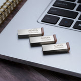 Adata Ur350-128g-Rsr/Bg, Lápiz Usb Níquel/Marrón