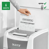EAN 4002432124091 - Leitz 80120000 triturador de papel Microcorte 55 dB 22 cm Gris, Blanco imagen 7