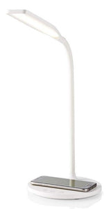 Techly I-Lamp-Dsk10 Lámpara Led De Escritorio Táctil De 5.5w Con Cargador Qi De 15w