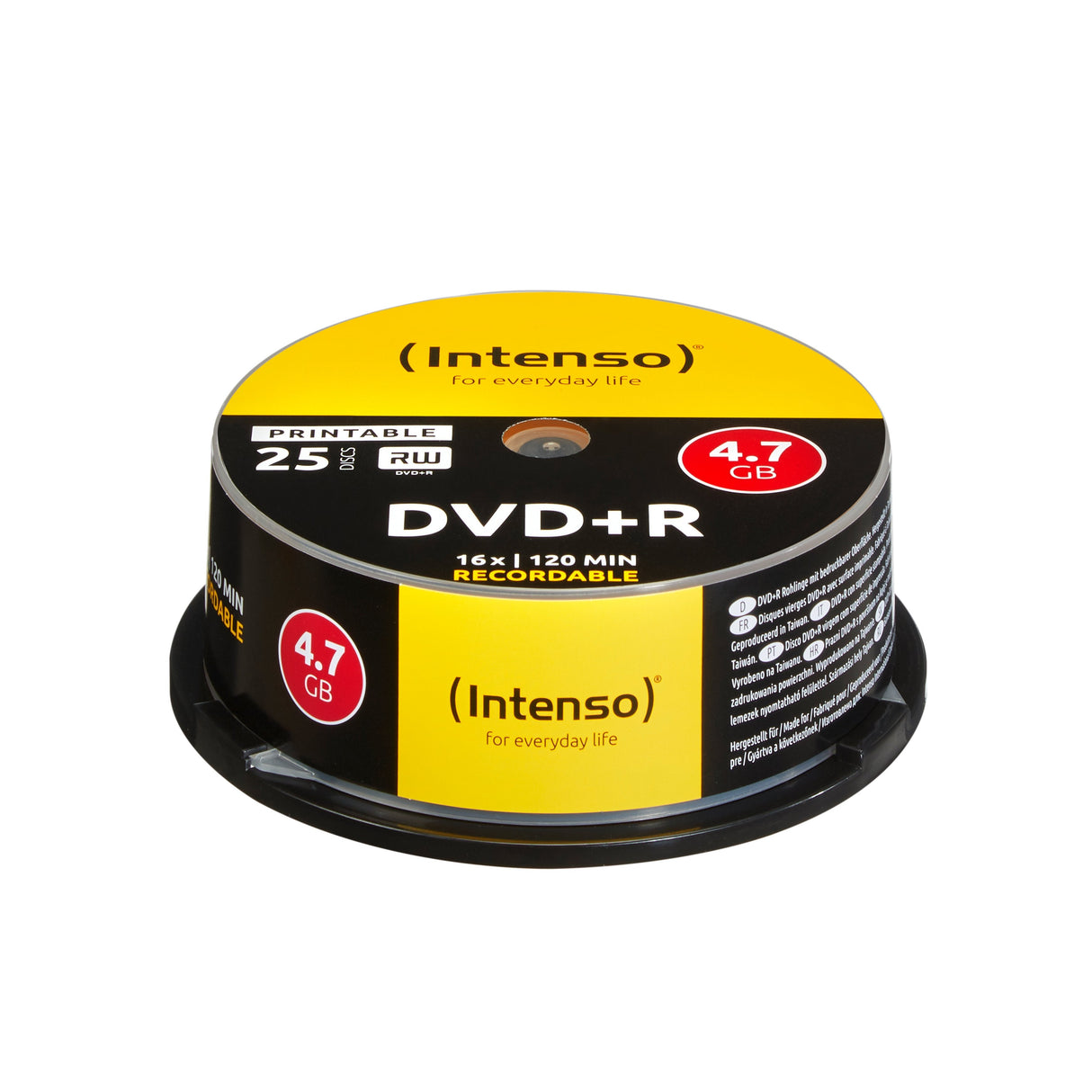 Intenso Dvd+R 4,7gb; 16x Printable Ccake Box 25