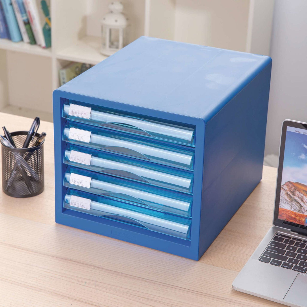 EAN 6935205340009 - Deli D360235 organizador para cajón de escritorio Plástico Azul imagen 5