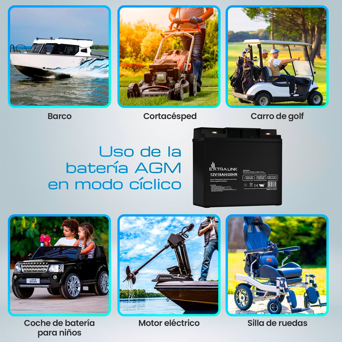 Extralink Akumulator Battery Accumulator Agm 12v 18ah - Batterie - 18.000 Mah Sealed Lead Acid (Vrla) 13,5 V