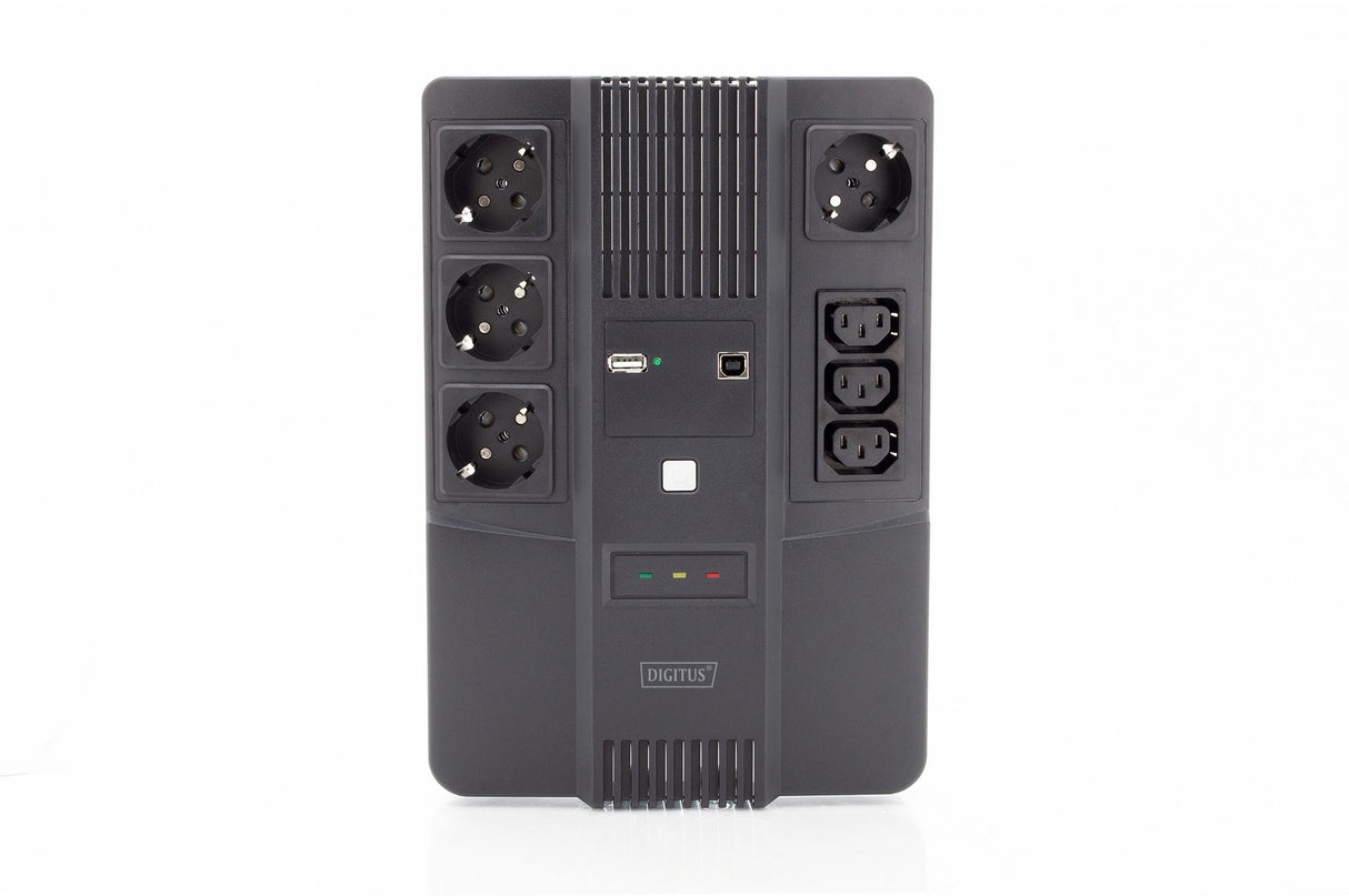 EAN 4016032456575 - Digitus DN-170110 sistema de alimentación ininterrumpida (UPS) Línea interactiva 0,6 kVA 7 salidas AC imagen 4