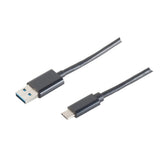 S-Impuls Usb-A Cable Adaptador, Usb-C, 3.0, Negro, 1m
