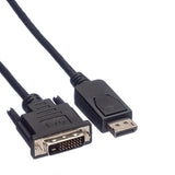 Roline Displayport Cable Dp St - Dvi St, Schwarz, 1,5 M