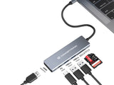 Conceptronic Dock Usb-C->Hdmi,2xusb3.0,Sd,100w Pd 0.12m Gr