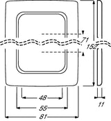 EAN 4011395117378 - Busch-Jaeger 1725-0-1495 placa de pared y cubierta de interruptor Blanco imagen 2