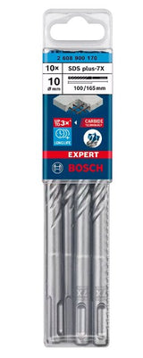 Bosch Taladro Percutor Experto Sds-Plus-7x, Ø 10 Mm, 10 Piezas 2608900170