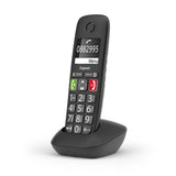 Gigaset E290hx, Teléfono Dect, Terminal Inalámbrico, Altavoz, 150 Entradas, Negro