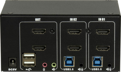 EAN 4260455649582 - Inter-Tech AS-22HUS interruptor KVM Negro imagen 2