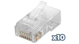 Conector Phasak Rj 45 Cat. 6 Utp (10 Unid) Phk 45c6