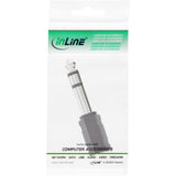 Adaptador De Audio Inline De 6,3 Mm Macho A Estéreo Hembra De 3,5 Mm