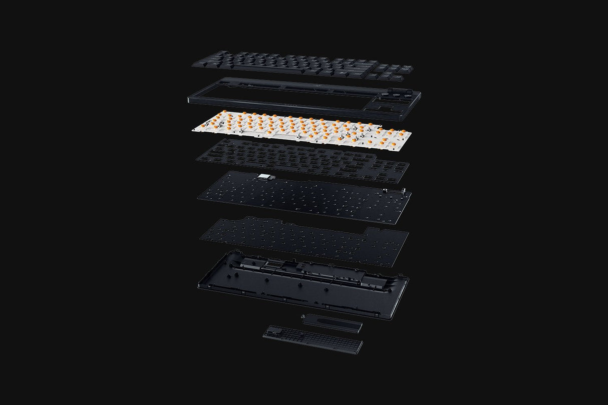 Razer Blackwidow V4 Low-Profile Tenkeyless Hyperspeed Amarillo Switch Keyboard - Us Layout