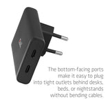 Club3d Cargador 2xusb Tipo C Slim Pd3.1 65w, Gan Retail