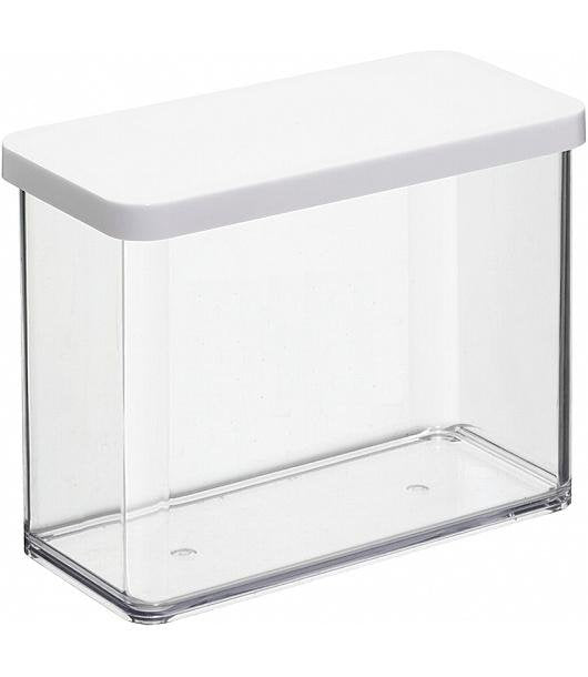 Rotho Loft Caja Rectangular 2,1 L Transparente, Blanco