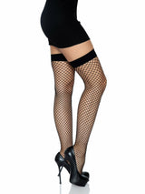 Leg Avenue - Medias En Red Negras Talla Unica