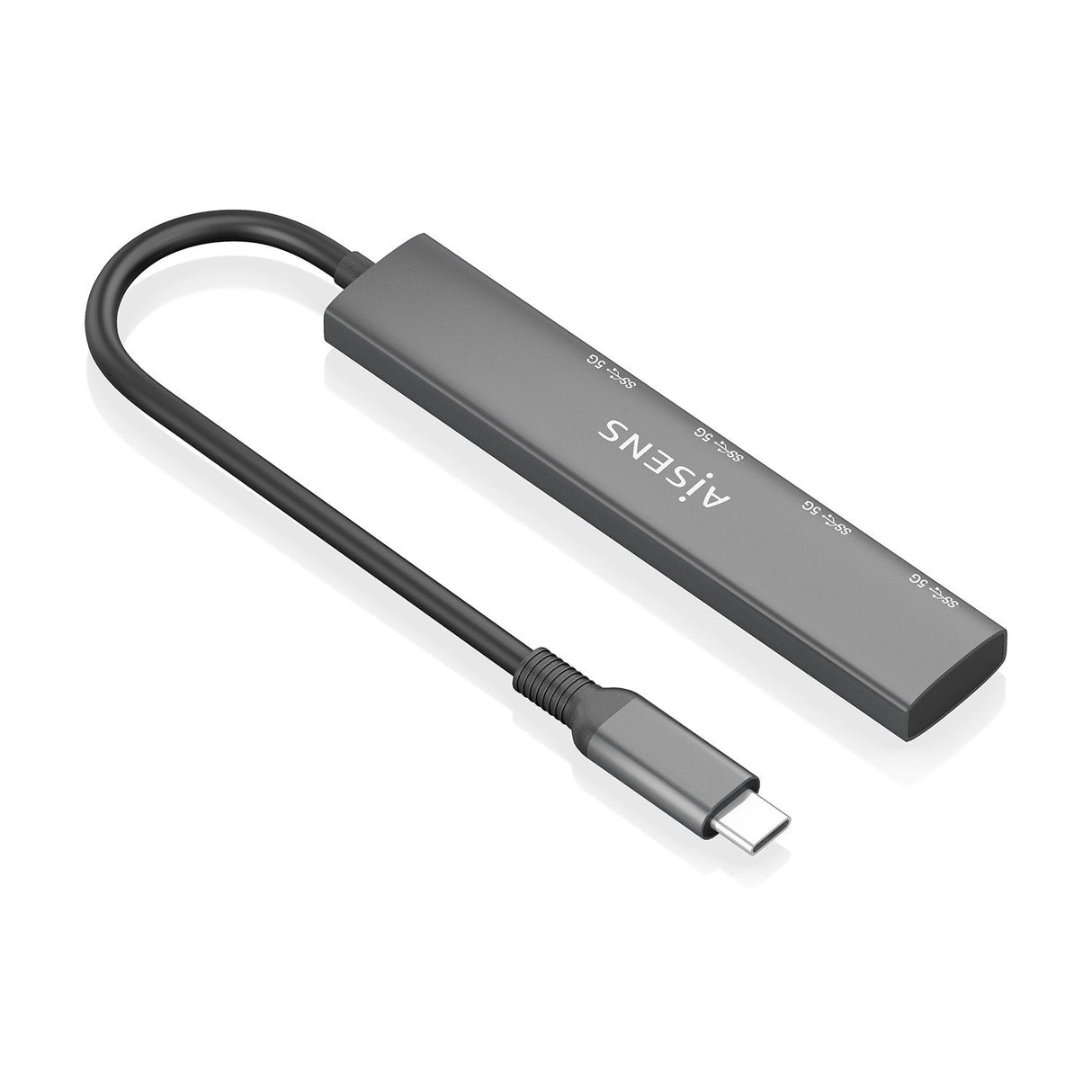 Aisens Hub Usb 3.1 Usb-C, Usb-C/M-4xtipo A/H, Gris, 15cm