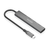 Aisens Hub Usb 3.1 Usb-C, Usb-C/M-4xtipo A/H, Gris, 15cm