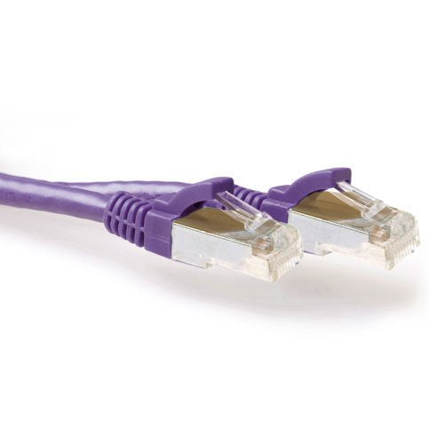 Morado 25 Meter Lszh Sftp Cat6a Patch Cable Snagless With Rj45 Connectors