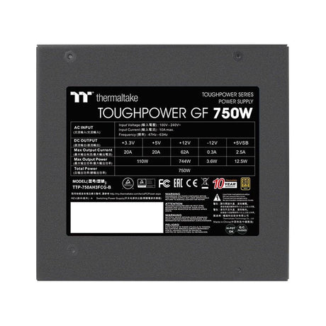 EAN 4713227525121 - Thermaltake TTP-750AH3FCG-B unidad de fuente de alimentación 750 W 24-pin ATX ATX Negro imagen 5