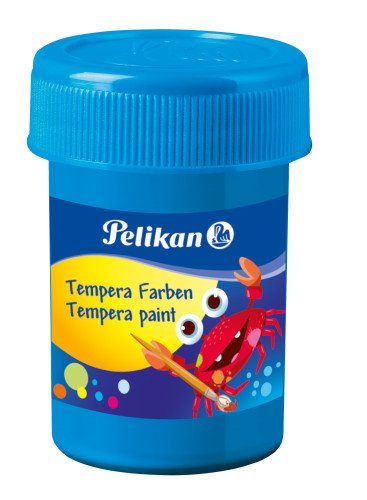 Pelikan Set De 6 Tempera Escolar - Botes 25ml - Facil De Mezclar - Ideal Para Proyectos Escolares