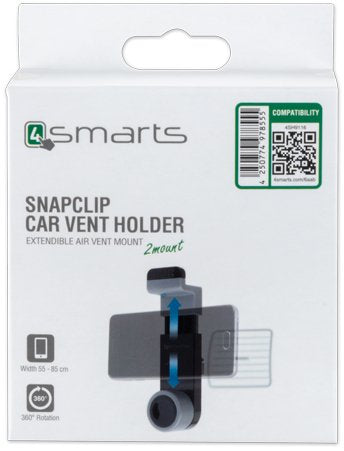 4smarts Kfz-Halter Fr Lftungsschlitze Schwarz
