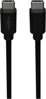 Ansmann Usb Typ-C Zu Typ-C Daten Und Ladecable (Negro, 2,0 Meter, Laden Mit Bis Zu 60 Watt) 1700-0208