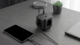 Cargador De Pared Mars Gaming Md Cube20 20w 3x Schuko 2x Usb Tipo C 2x Usb Tipo A Negro