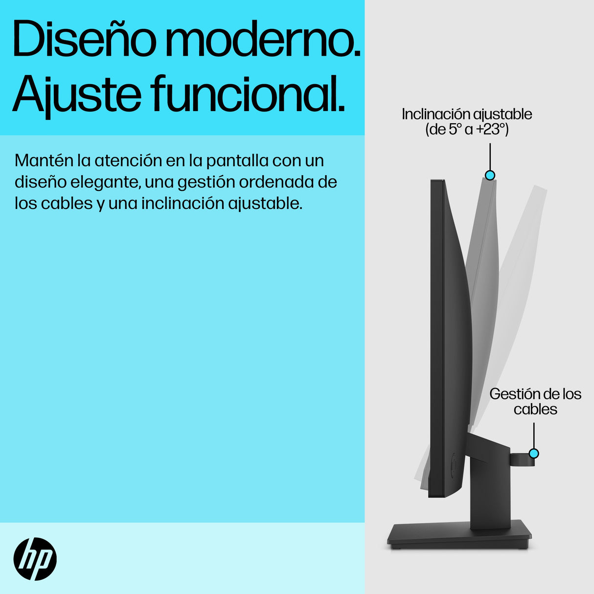 EAN 5715063139431 - HP P24v G5 FHD Monitor pantalla para PC 60,5 cm (23.8") 1920 x 1080 Pixeles Full HD LCD Negro imagen 8