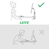 Leitz Ergo Single Monitor Arm Gris, 550x110x520