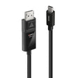 EAN 4002888433433 - Lindy 43343 adaptador de cable de vídeo 3 m USB Tipo C DisplayPort Negro imagen 1