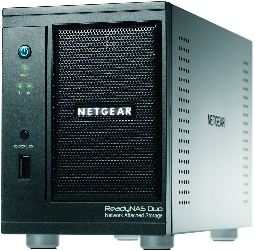 Netgear Rnd2110-100iss Rnd2110v1 Readynas Duo Gigabit Formato Torre Network Storage (1 Disco X 1 Tb)