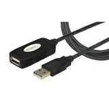 Techly Usb 2.0 Aktive Verlängerung, Hi-Speed, 10m, Negro