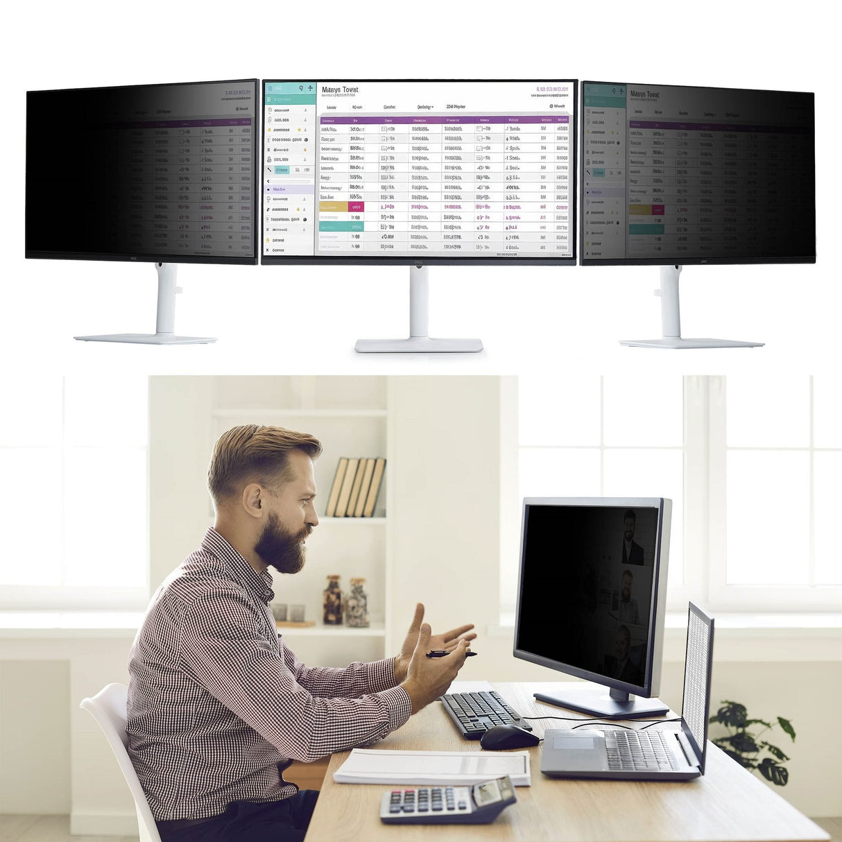 Filtro De Privacidad Magnético Para Monitor 24  16:10 - Taa