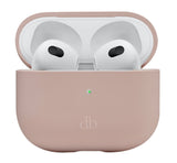 Dbramante1928 Costa Rica - Bolsa Fr Inalámbrico Kopfhrer - Recycelter Plástico, Silicona - Rosa Sandfarben - Fr Apple Airpods (3. Generation)