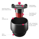 Emsa Travel Mug Grande Tazón Negro, Acero Inoxidable 1 Pieza(S)