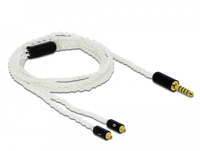 Delock Cable De Audio De 4,4 Mm De 5 Pines Macho -> 2 X Mmcx Macho 1,20 M